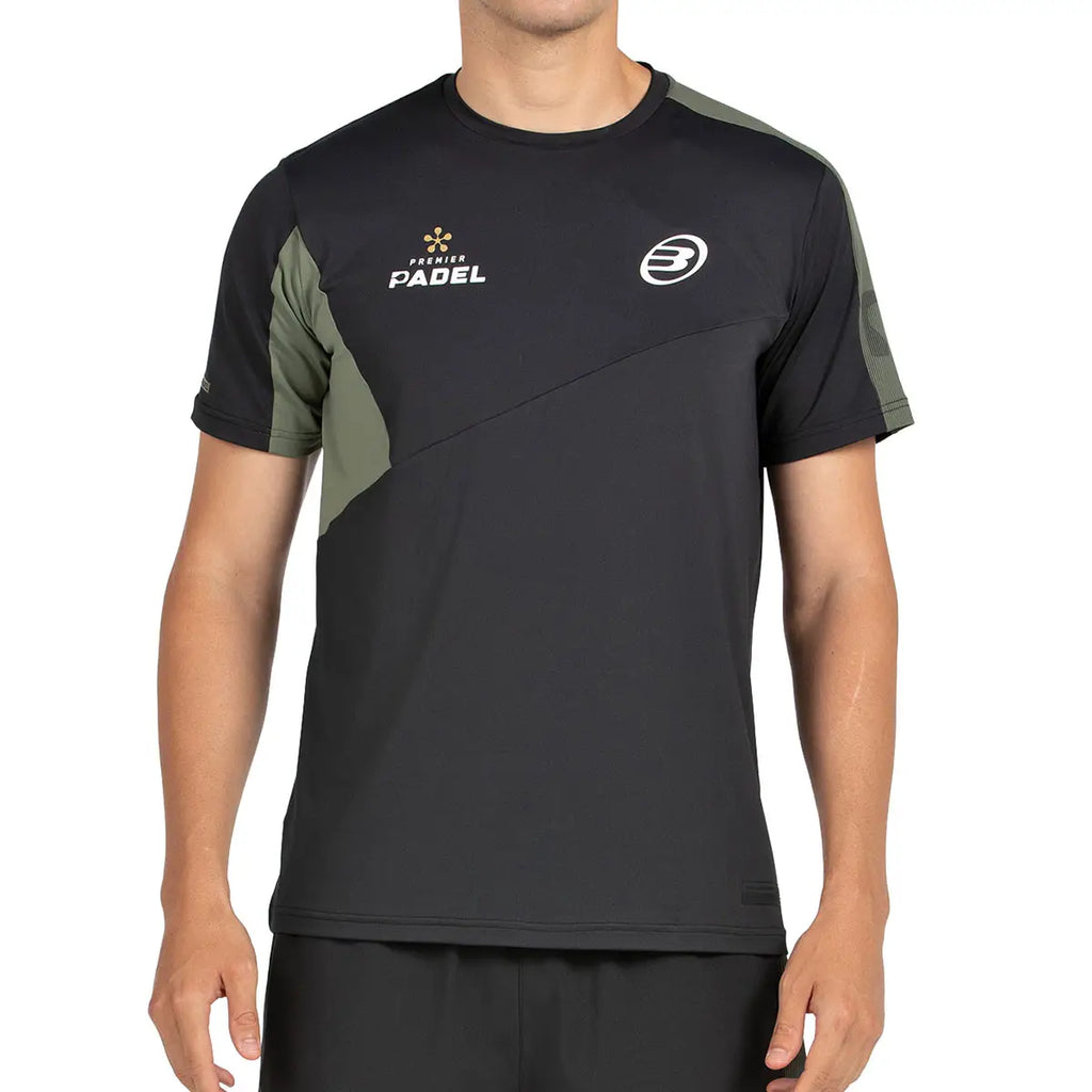 T-shirt Bullpadel Pocate Zwart 