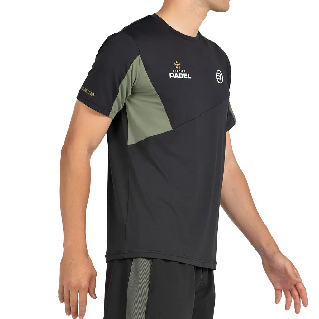 T-shirt Bullpadel Pocate Zwart 