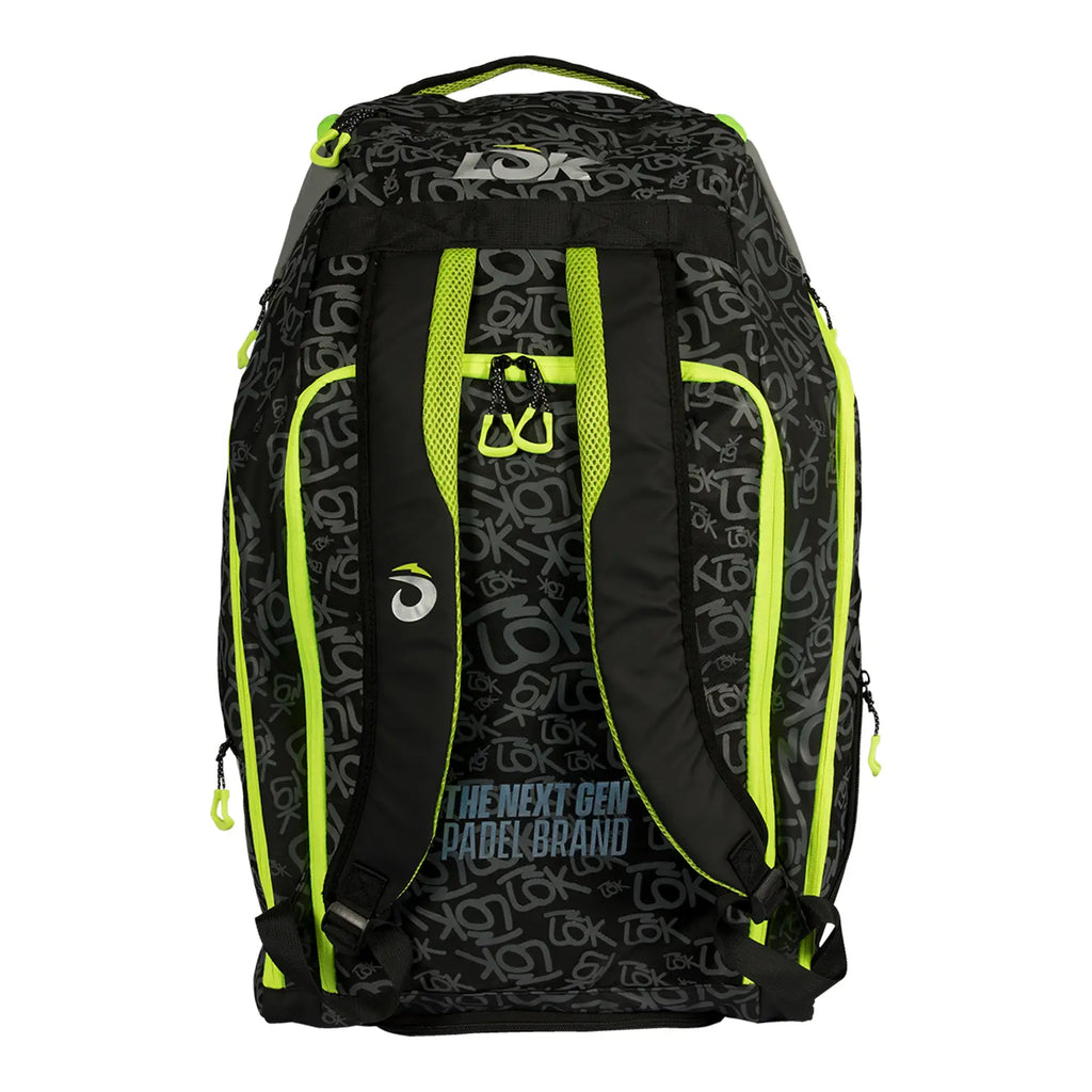 Borsa per racchette LOK Maxx Gen 2 Nero Grigio e Lime 