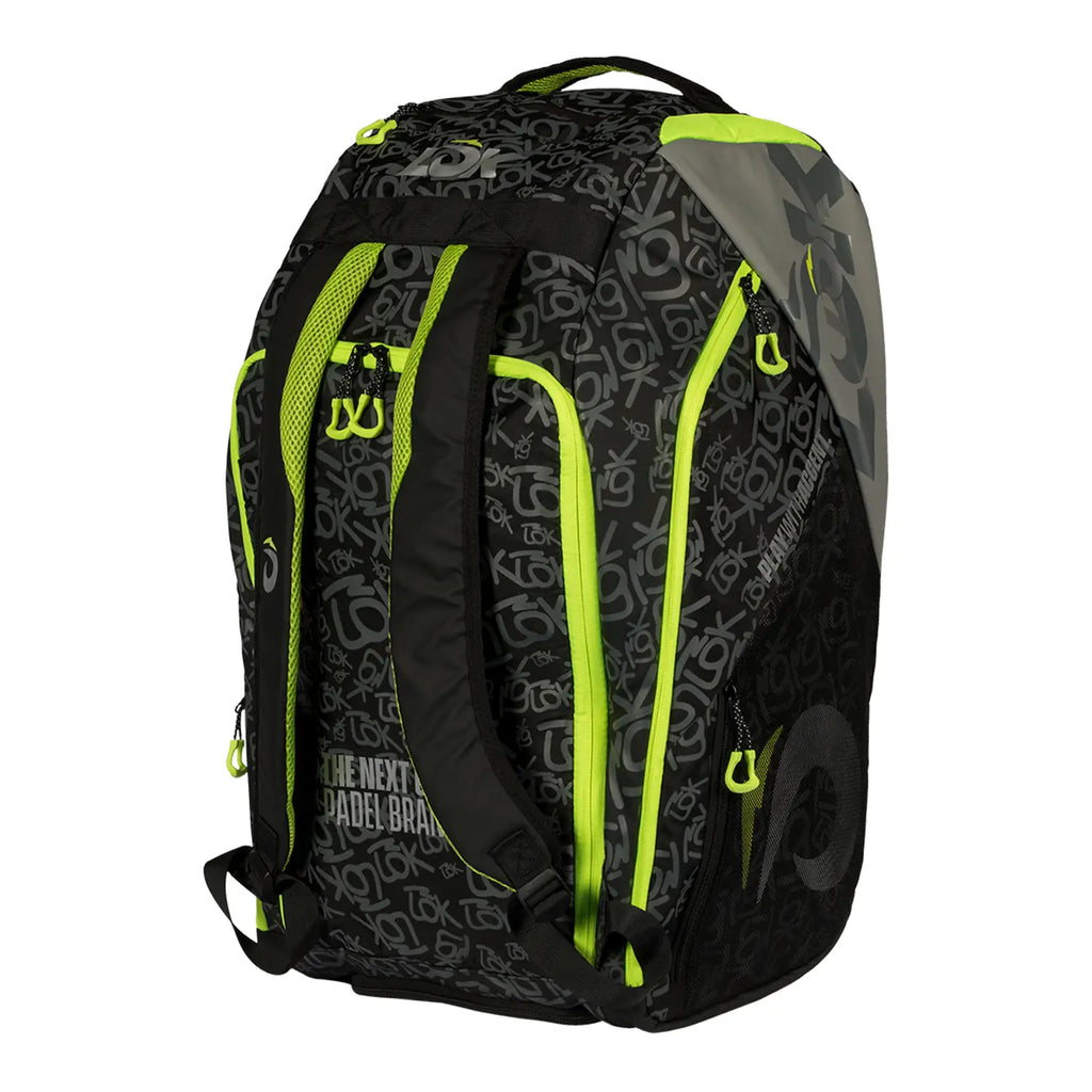 Borsa per racchette LOK Maxx Gen 2 Nero Grigio e Lime 