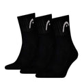 Meias Head Club Short Crew Pretas (Pack 3) 