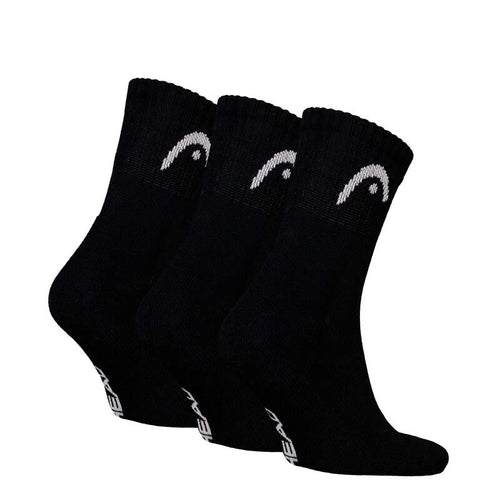 Calcetines Head Club Short Crew Negros (Pack 3)