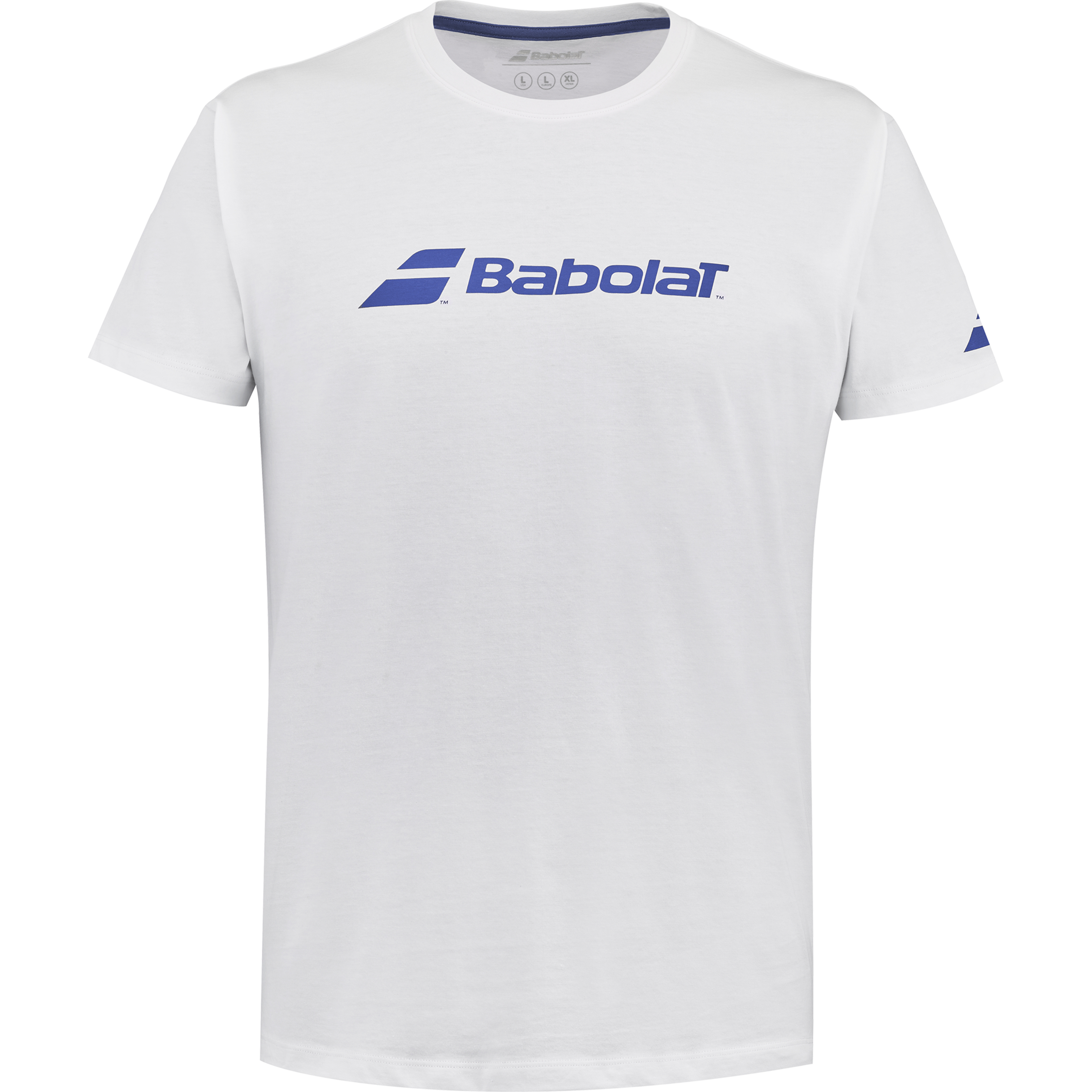 White T-Shirt Babolat Exercise Men 