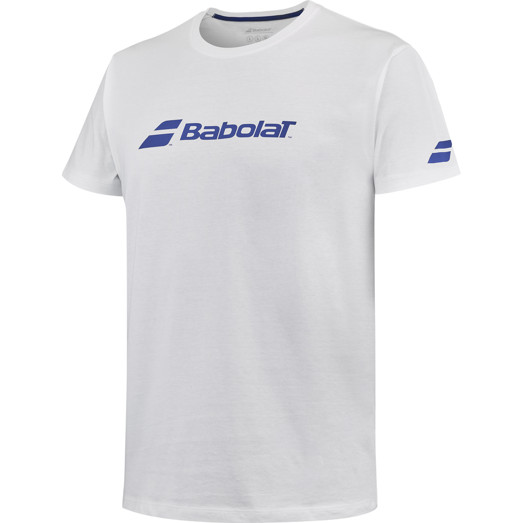 White T-Shirt Babolat Exercise Men 