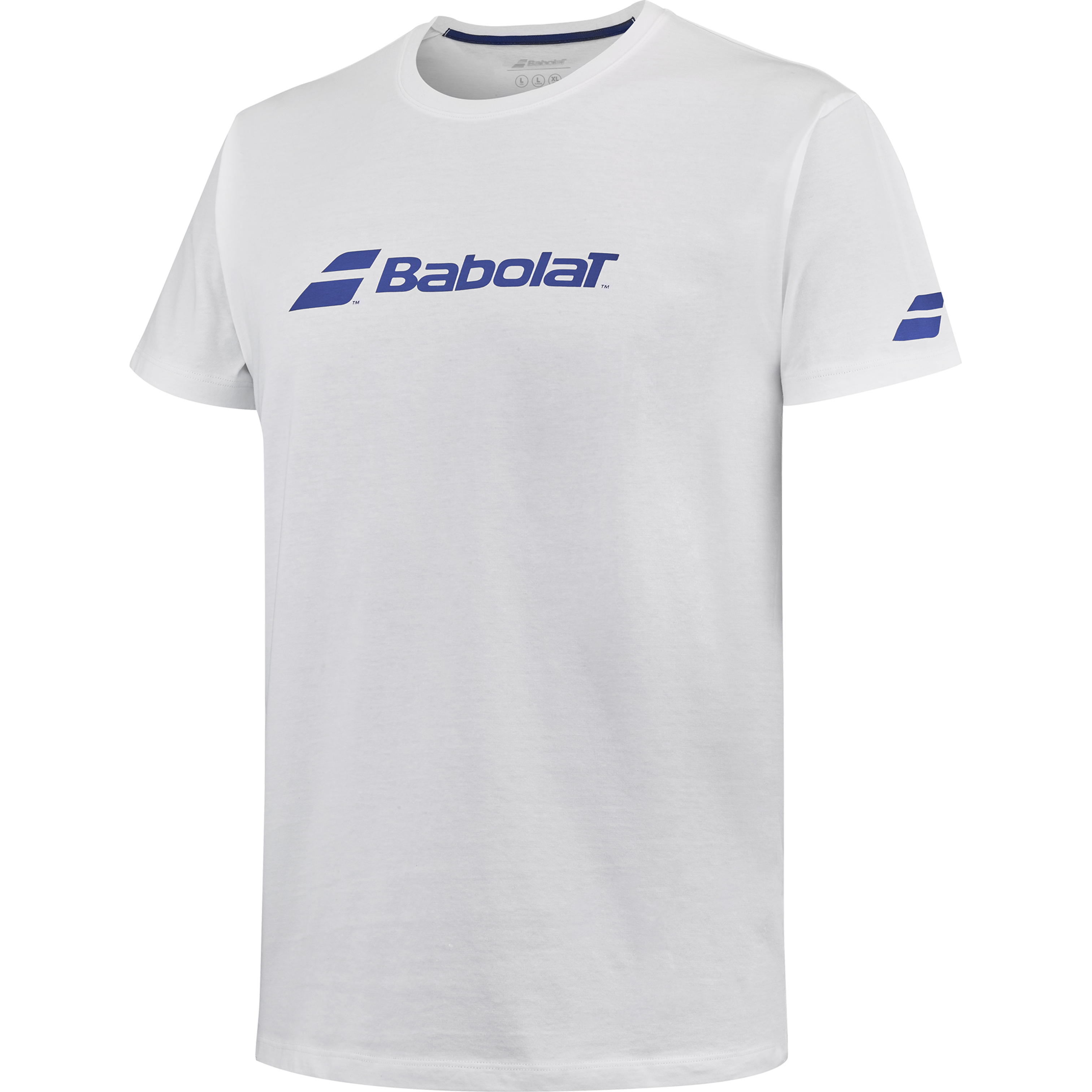 White T-Shirt Babolat Exercise Men 