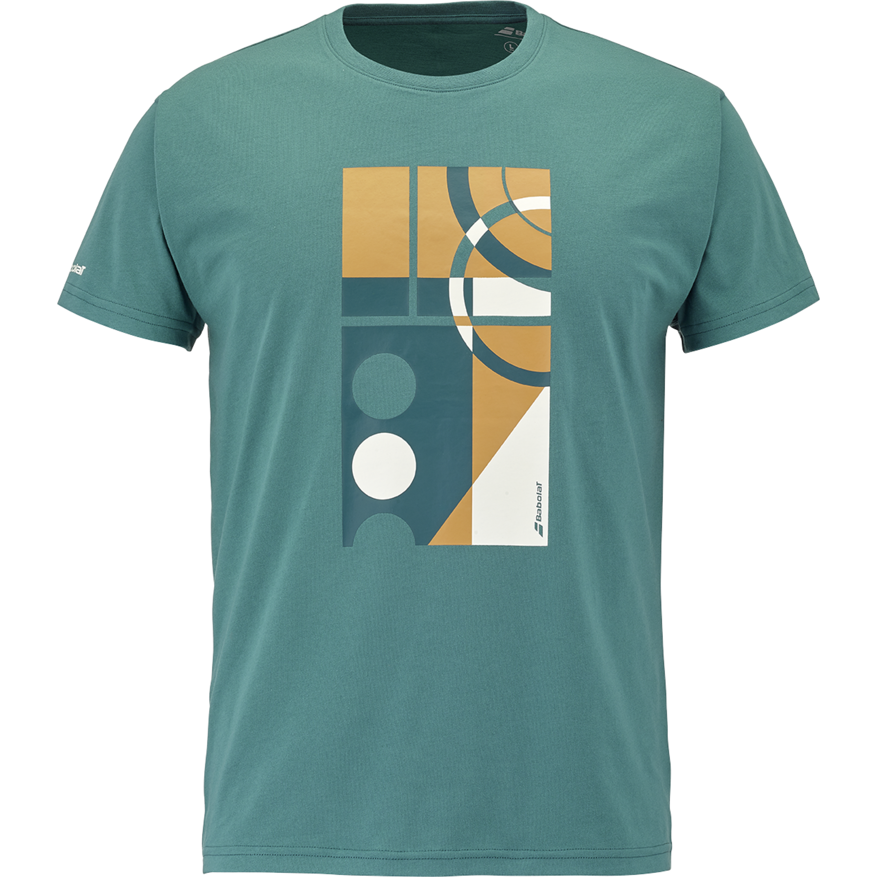 Men's Green Exercise Message T-Shirt Babolat 