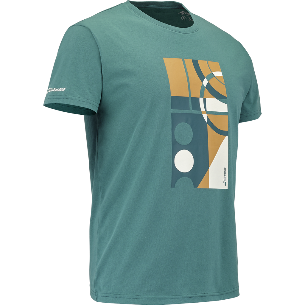 Men's Green Exercise Message T-Shirt Babolat 