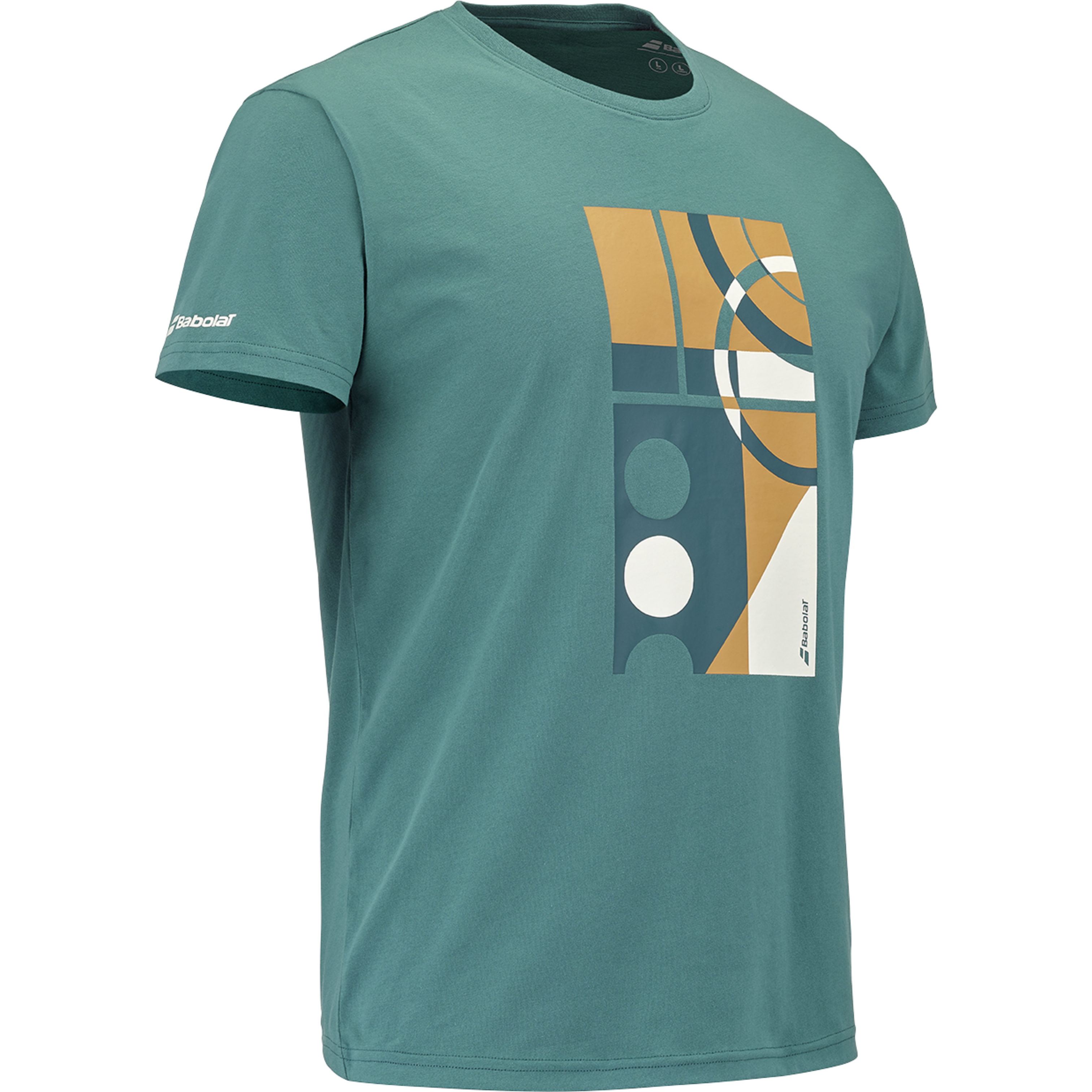 Men's Green Exercise Message T-Shirt Babolat 