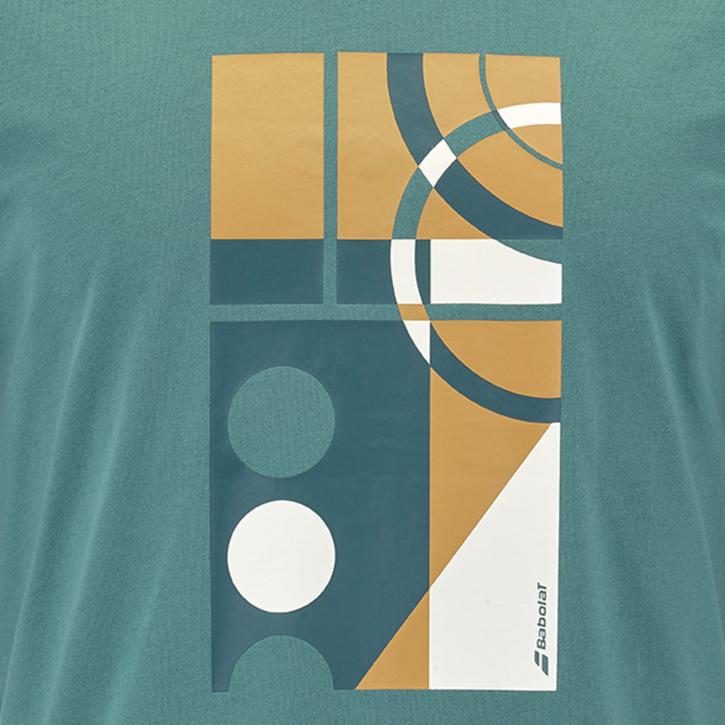 Men's Green Exercise Message T-Shirt Babolat 