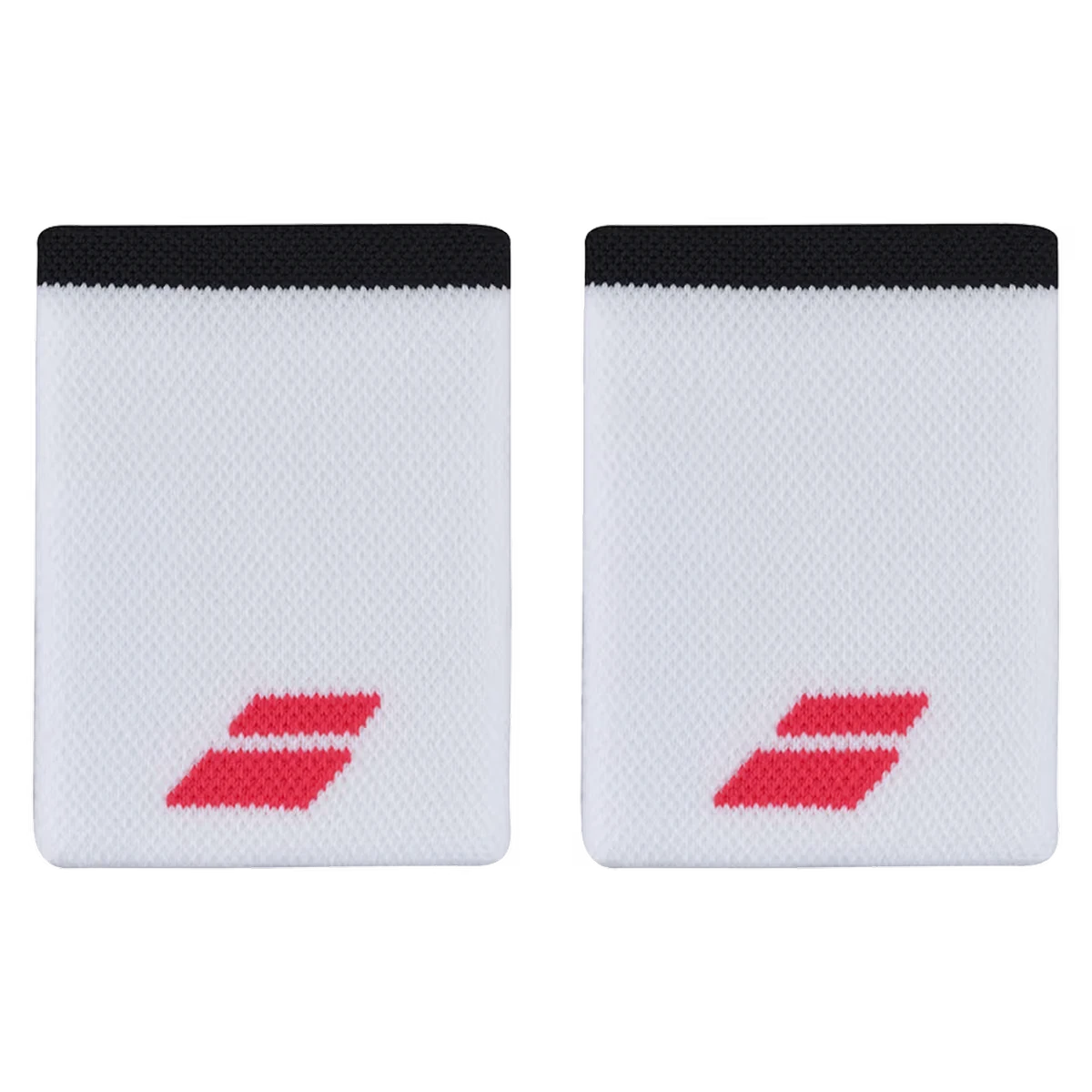 Muñequeras Babolat Logo Jumbo Unisex Blanco/Strike Red