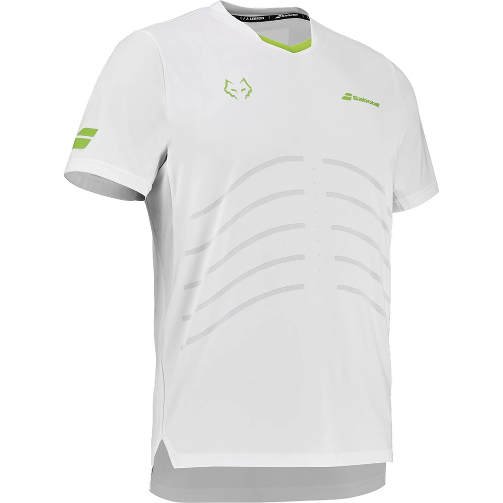 Babolat Crew Neck Tee Replik weiß | Juan Lebron 2026 
