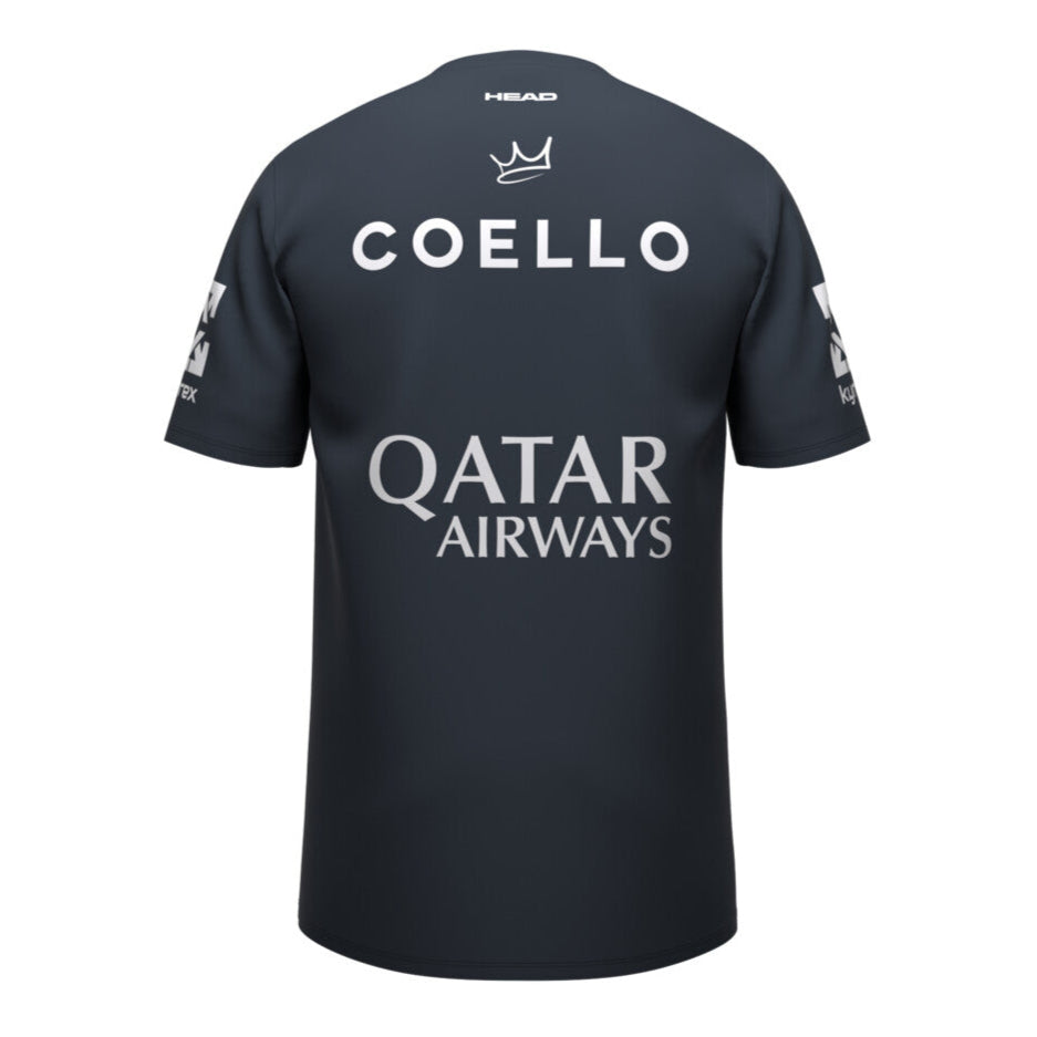 Officieel Head T-shirt Arturo Coello 2025 - 2026 Blauw