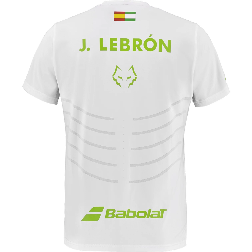 Babolat Crew Neck Tee Replica wit | Juan Lebron 2026 