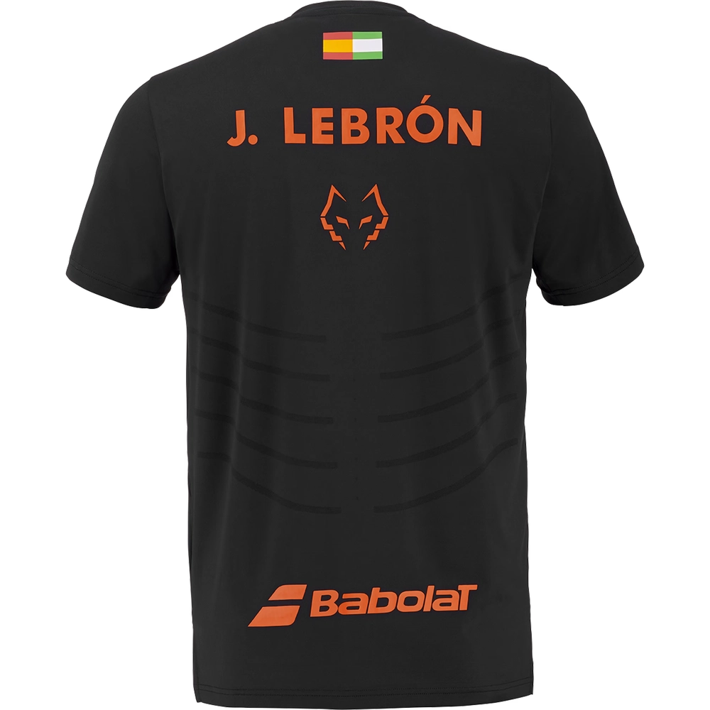 Babolat Crew Neck Tee Replica Black | Juan Lebron 2026 