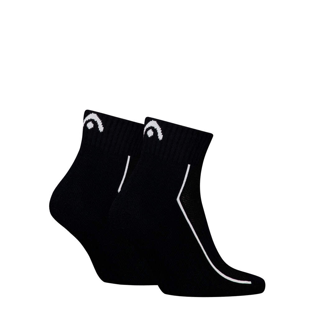 Socks Head Performance Black Quarter (Pack 2) 