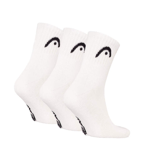 Calcetines Head Club Short Crew Blancos (Pack 3)
