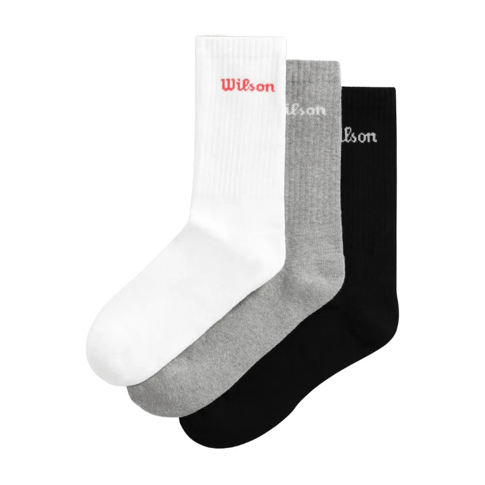 Meias Wilson Pack x3 Crew Logo 