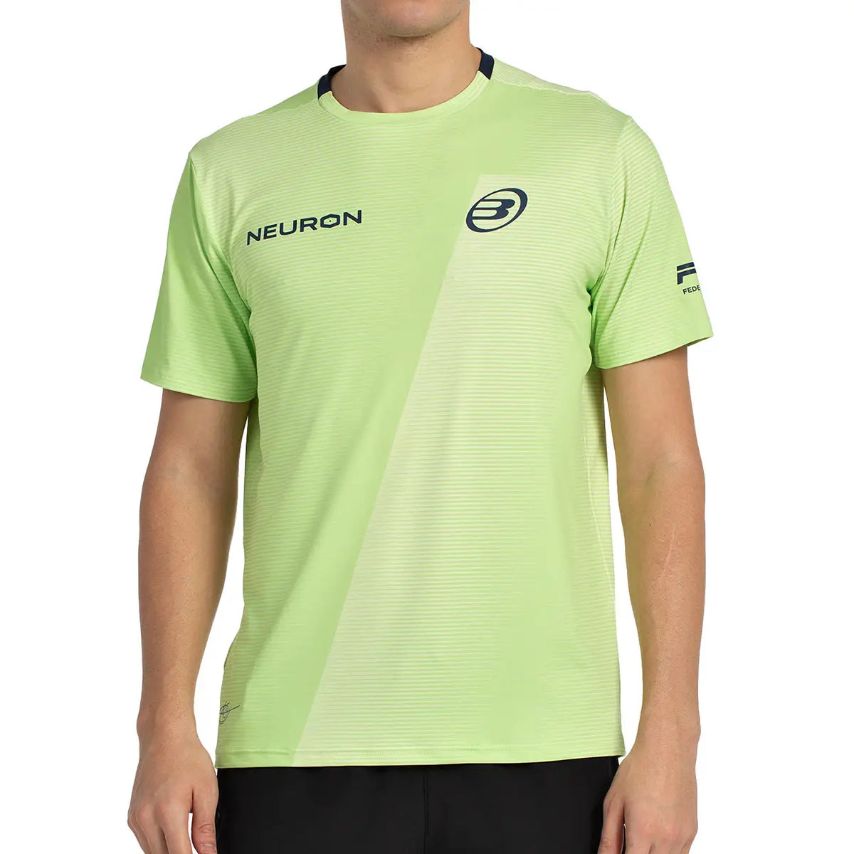 T-Shirt Bullpadel Fede Chingotto 25I Zitronengelb 