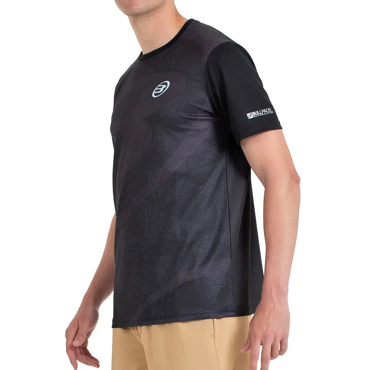 T-Shirt Bullpadel Castil Schwarz 