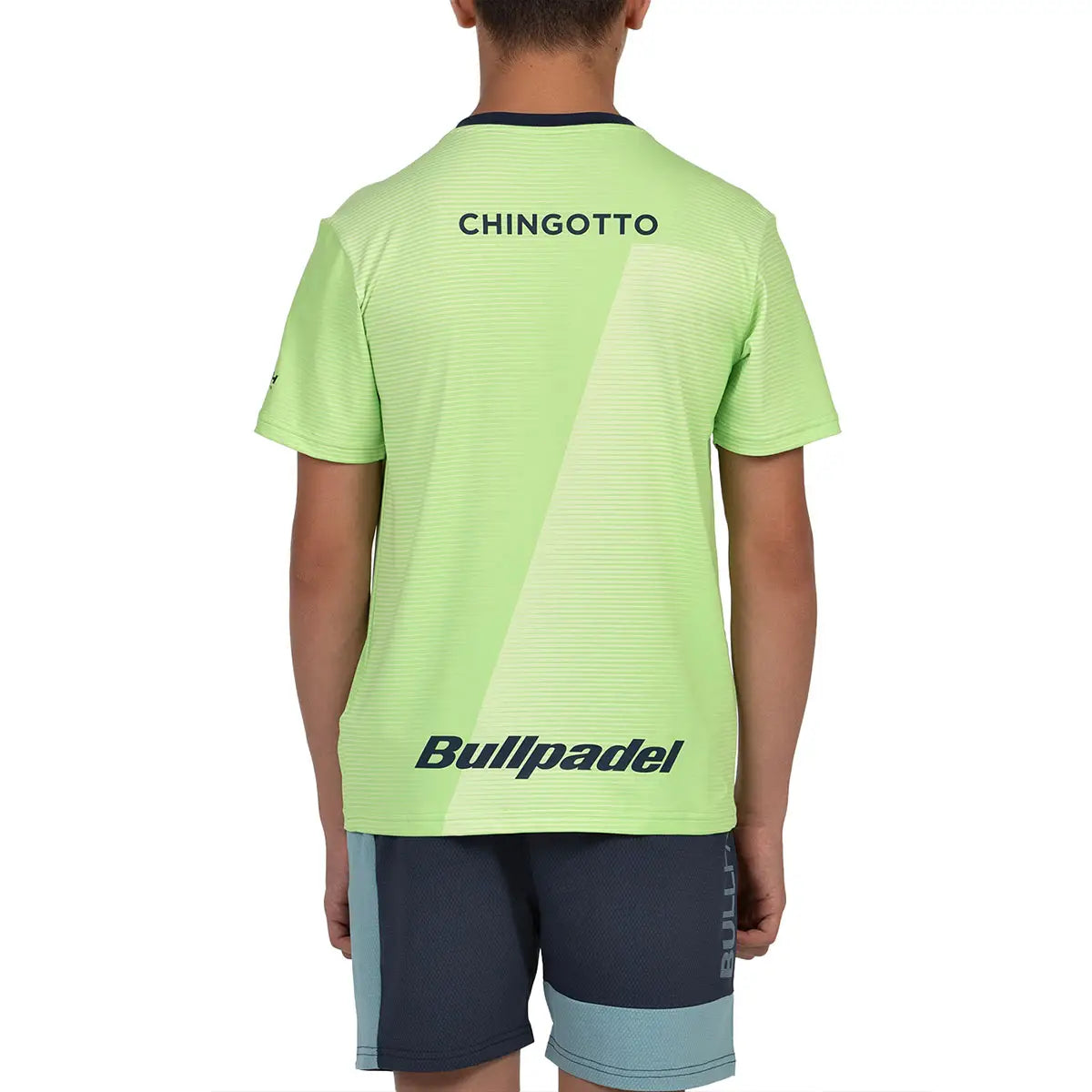 T-Shirt Bullpadel Fede Chingotto Junior 25I Zitronengelb 