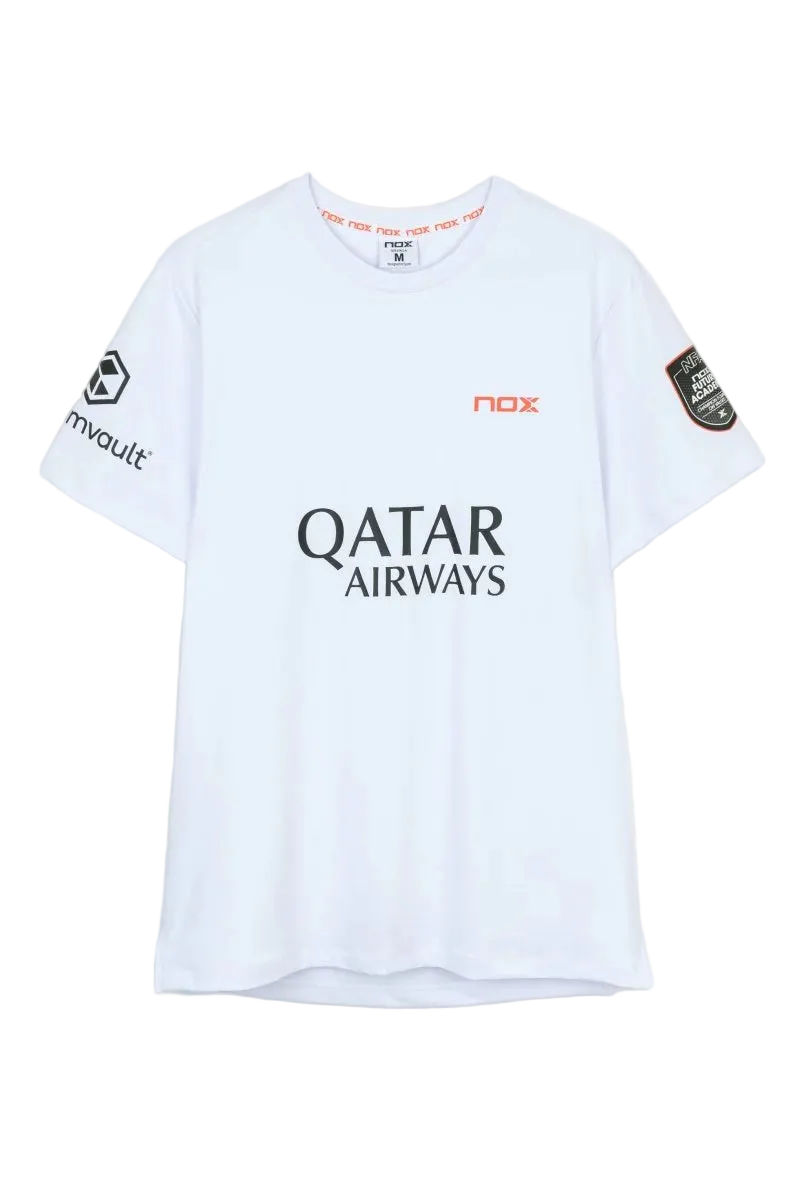 Offizielles Nox T-Shirt AT10 Agustín Tapia Weiß 2026 