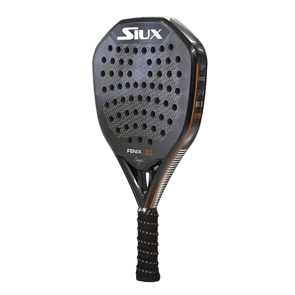 SIUX Fenix PRO 5 Black 2025 | Leo Augsburger – Padel Kiwi SIUX Fenix PRO 5 Black 2025 | Leo Augsburger – Padel Kiwi