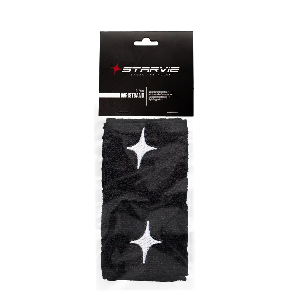 Muñequeras Starvie Negro (Pack x2)