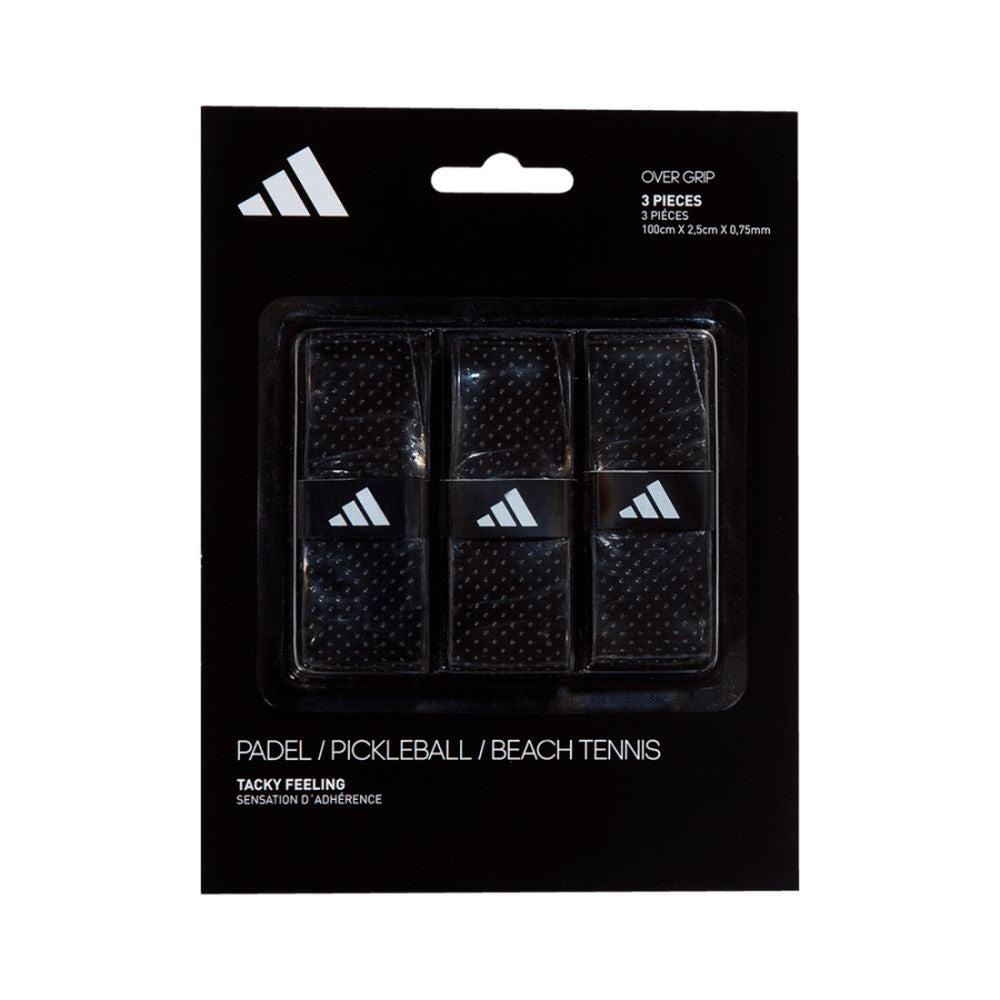 3 Overgrips Nero Traforato Adidas