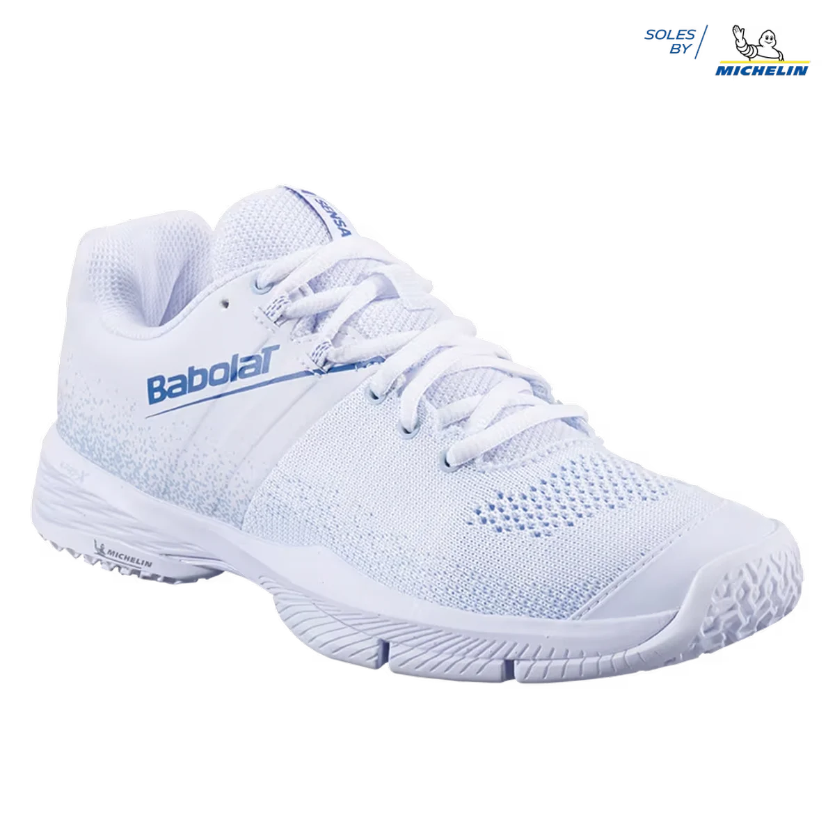 Babolat padel shoes Sensa Women White/Cool Blue