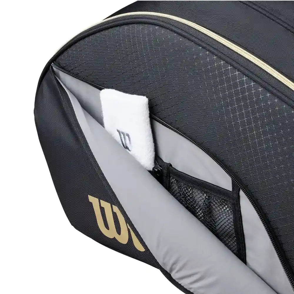 Schlägertasche Wilson Defy V1 Padel Schwarz/Gold 