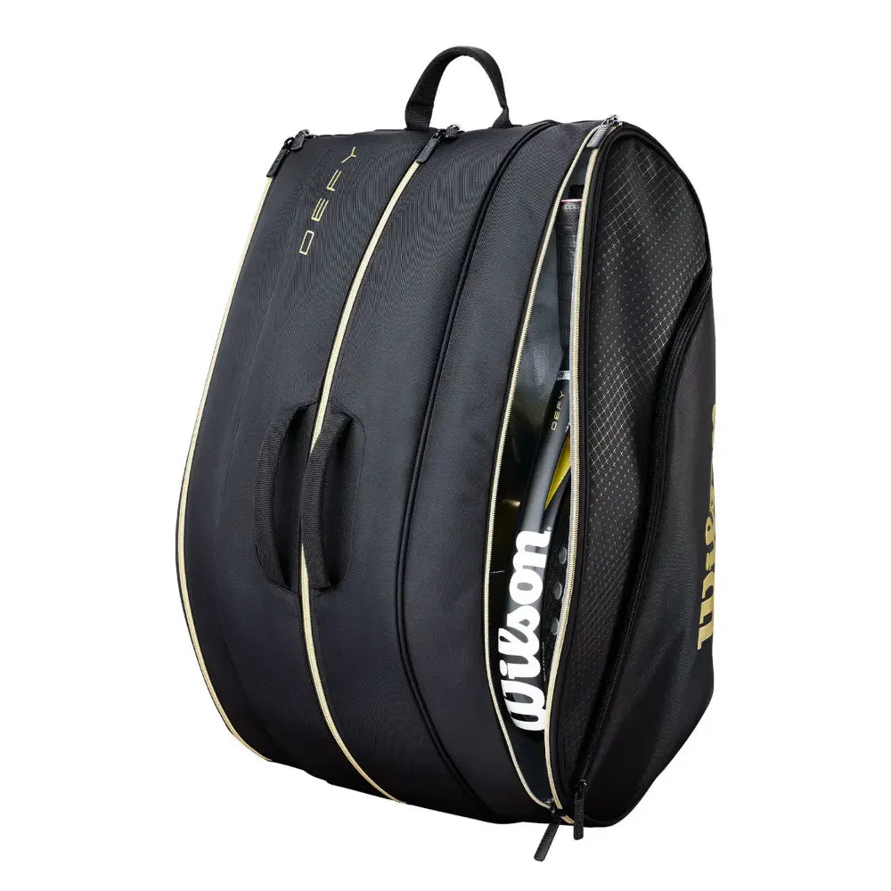 Schlägertasche Wilson Defy V1 Padel Schwarz/Gold 