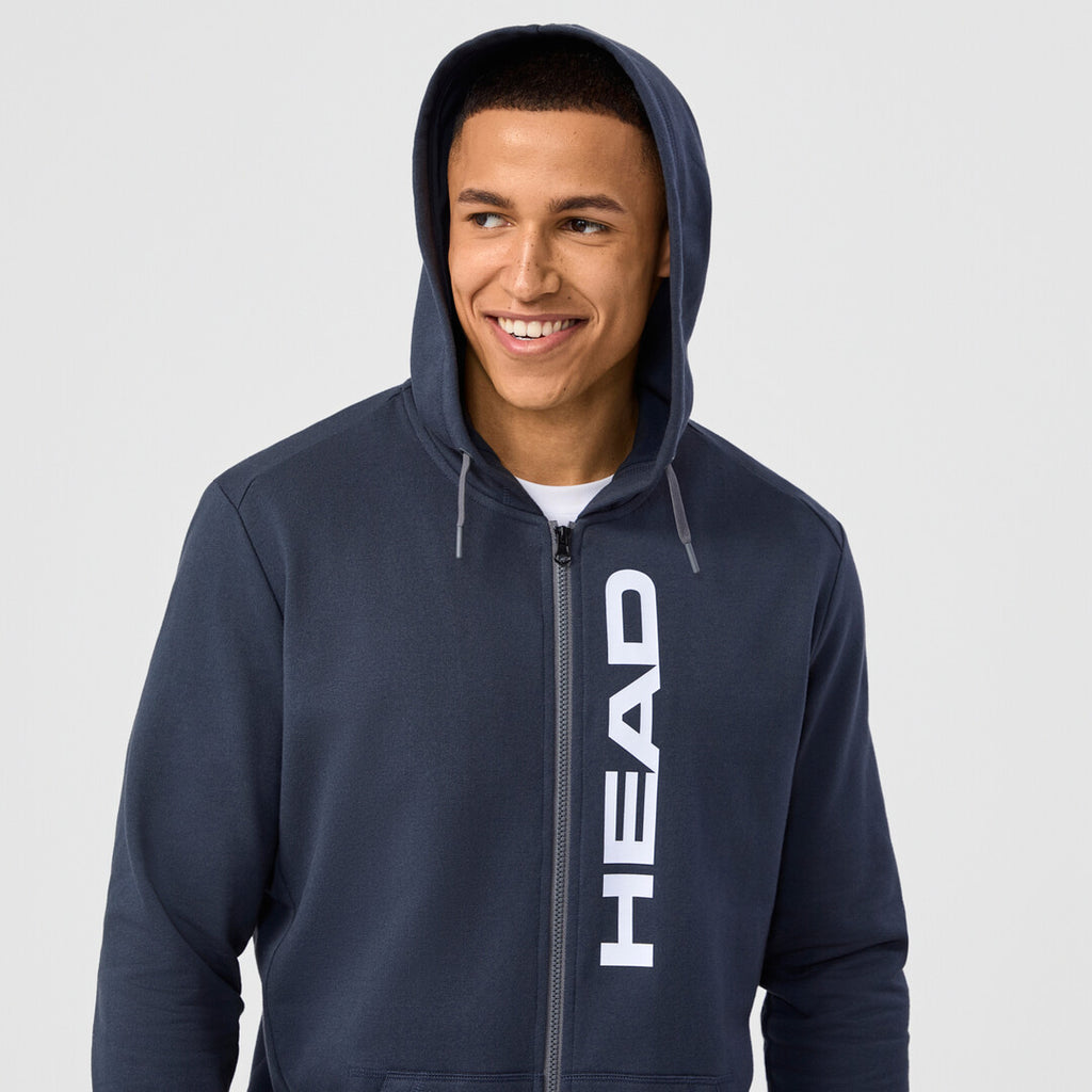 Camisola azul HEAD Club Original Hoodie FZ Homem 