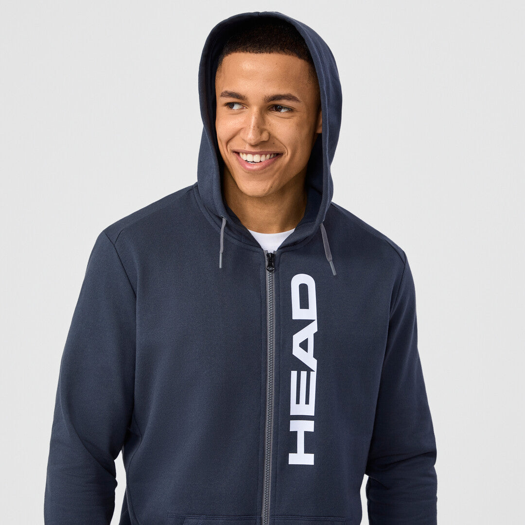 Blue sweatshirt HEAD Club Original Hoodie FZ Men 