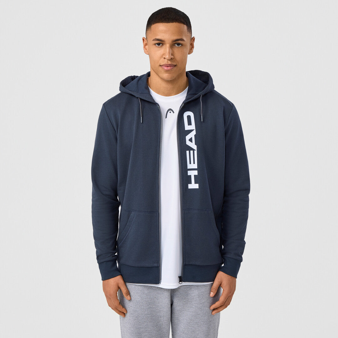 Blue sweatshirt HEAD Club Original Hoodie FZ Men 