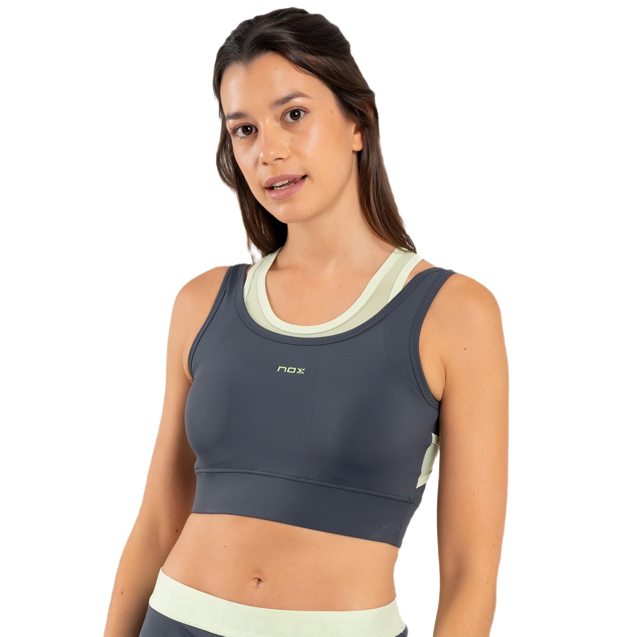 Sutiã superior Nox Pro Charcoal Mulher cinzenta