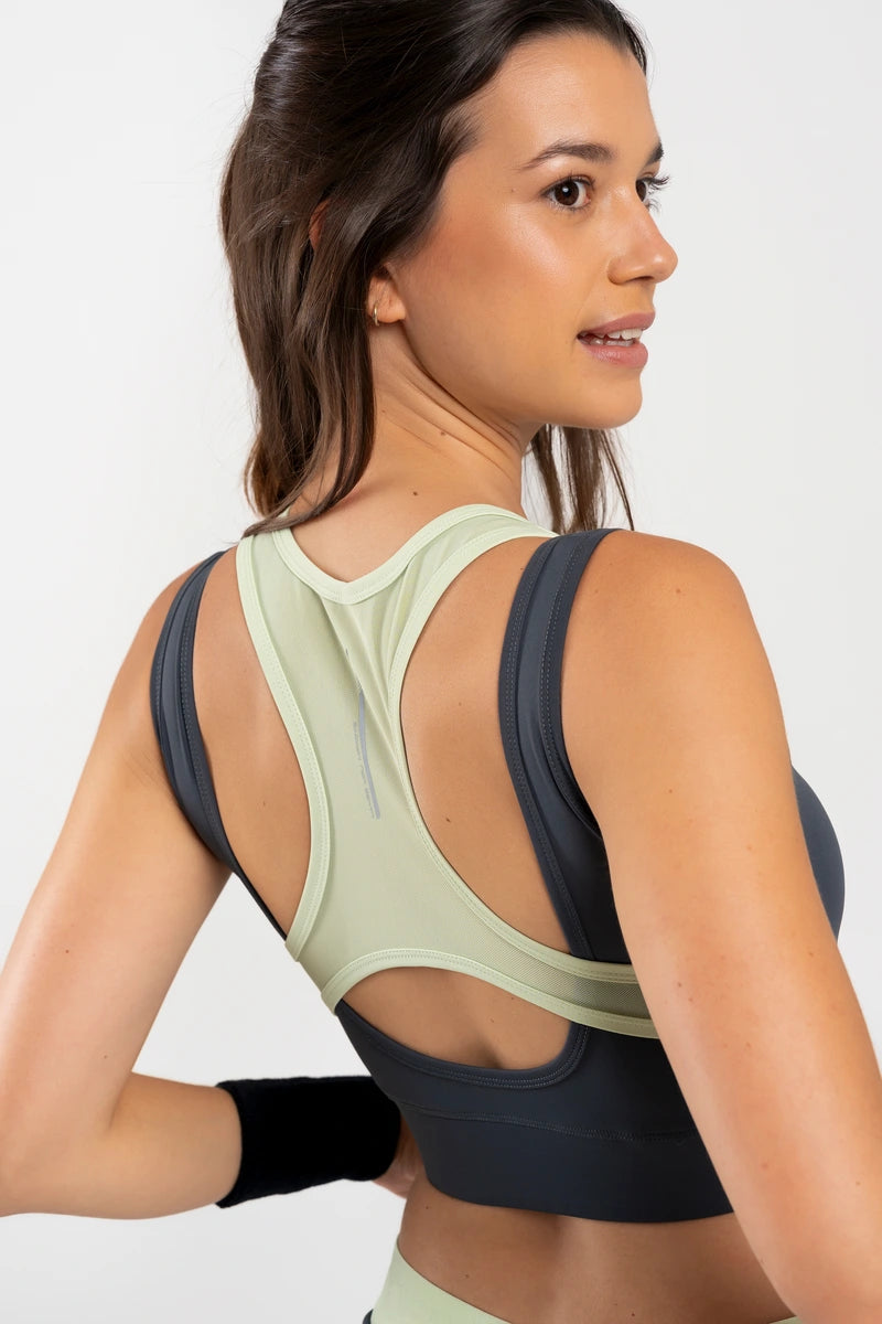 Sutiã superior Nox Pro Charcoal Mulher cinzenta