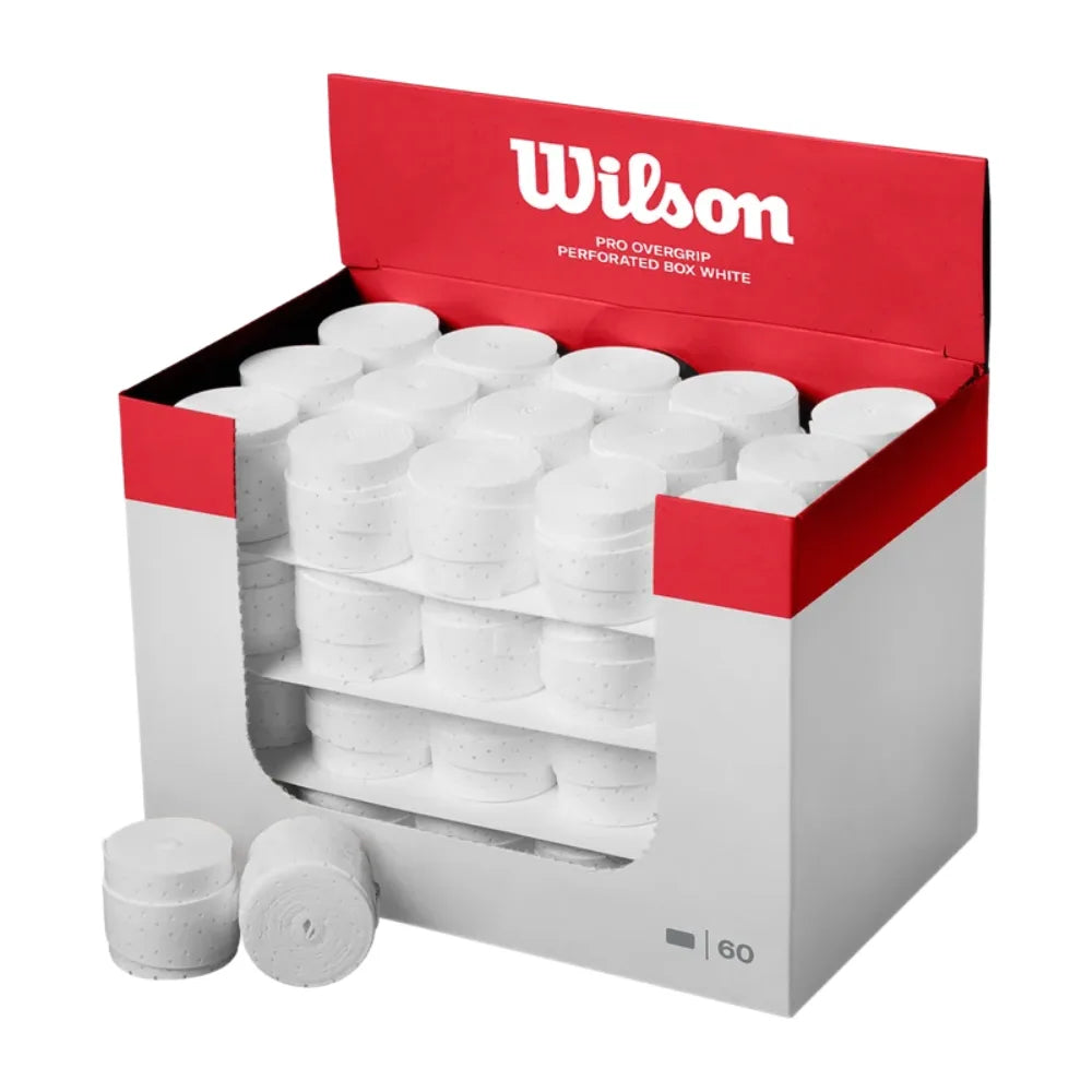 Wilson Caja PRO Overgrip Perforado Padel 60 Blanco