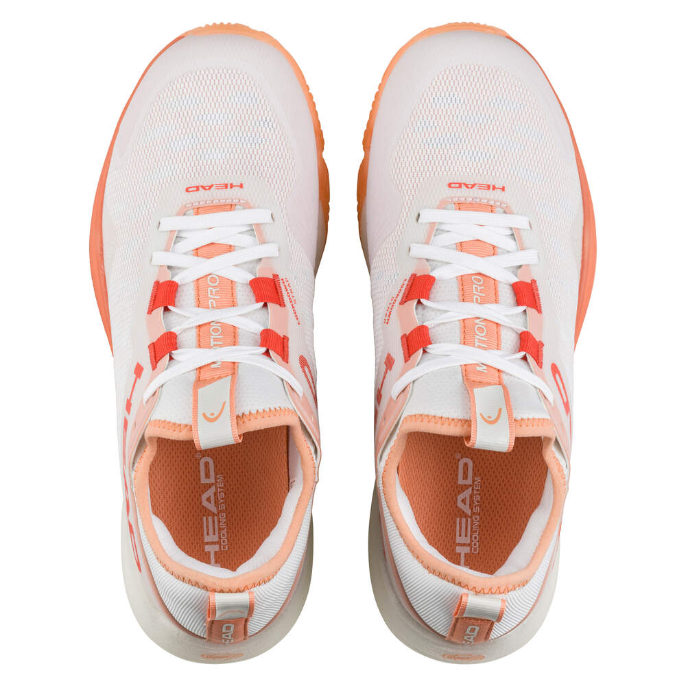 Chaussures Head Motion Pro Padel Femmes Blanc/Coral – Padel Kiwi