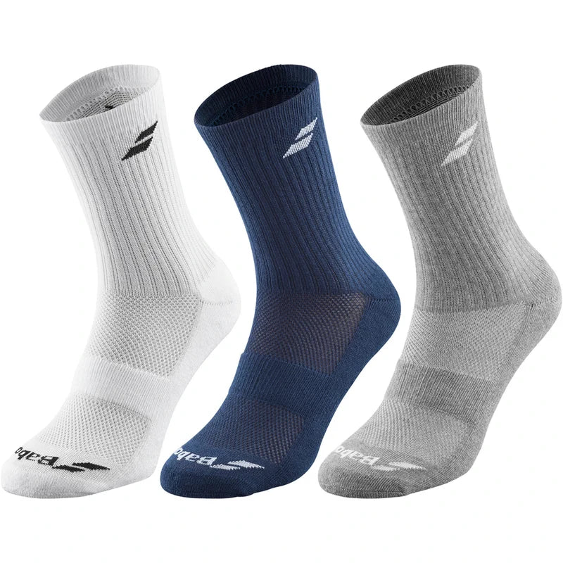 Calcetines Babolat Pack 3 Bleu/Blanc/Gris