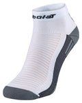 Chaussettes Babolat Quarter blanches/noires unisexes