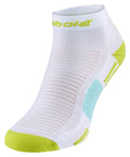 Babolat Quarter White/Sulphur Spring Unisex Socks