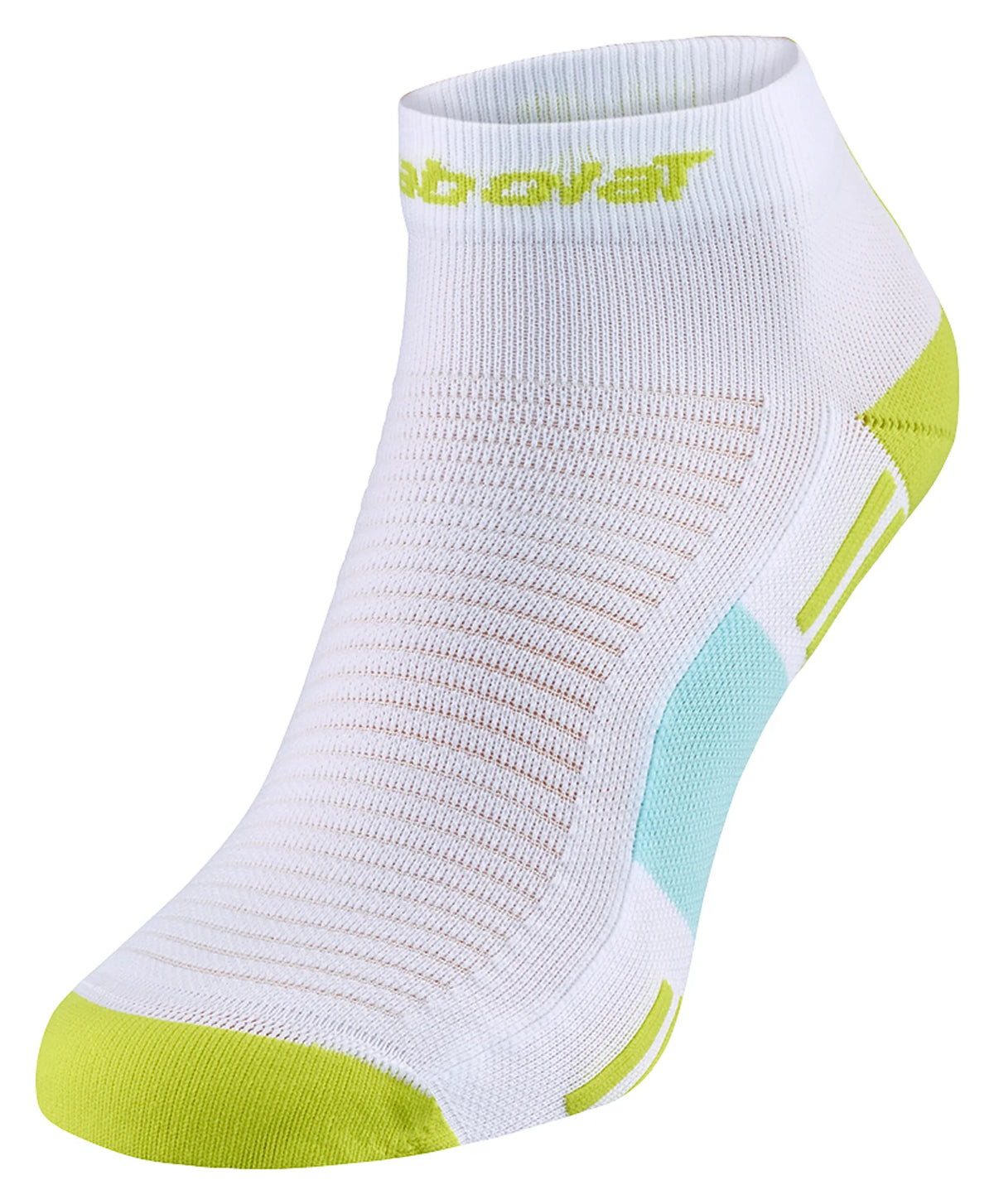 Babolat Quarter White/Sulphur Spring Unisex Socks