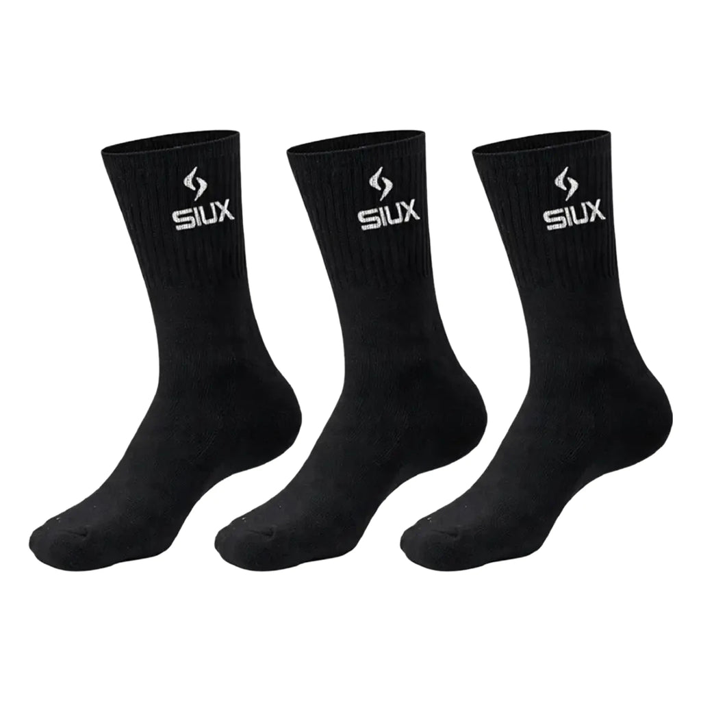 Calcetines SIUX Basic 2026 Caña alta Negro (Pack x3)