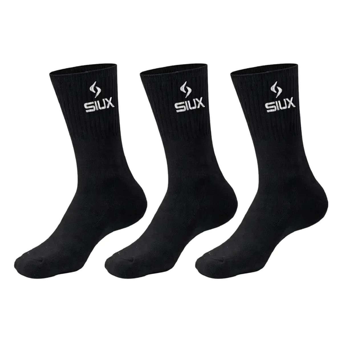 Calcetines SIUX Basic 2026 Caña alta Negro (Pack x3)