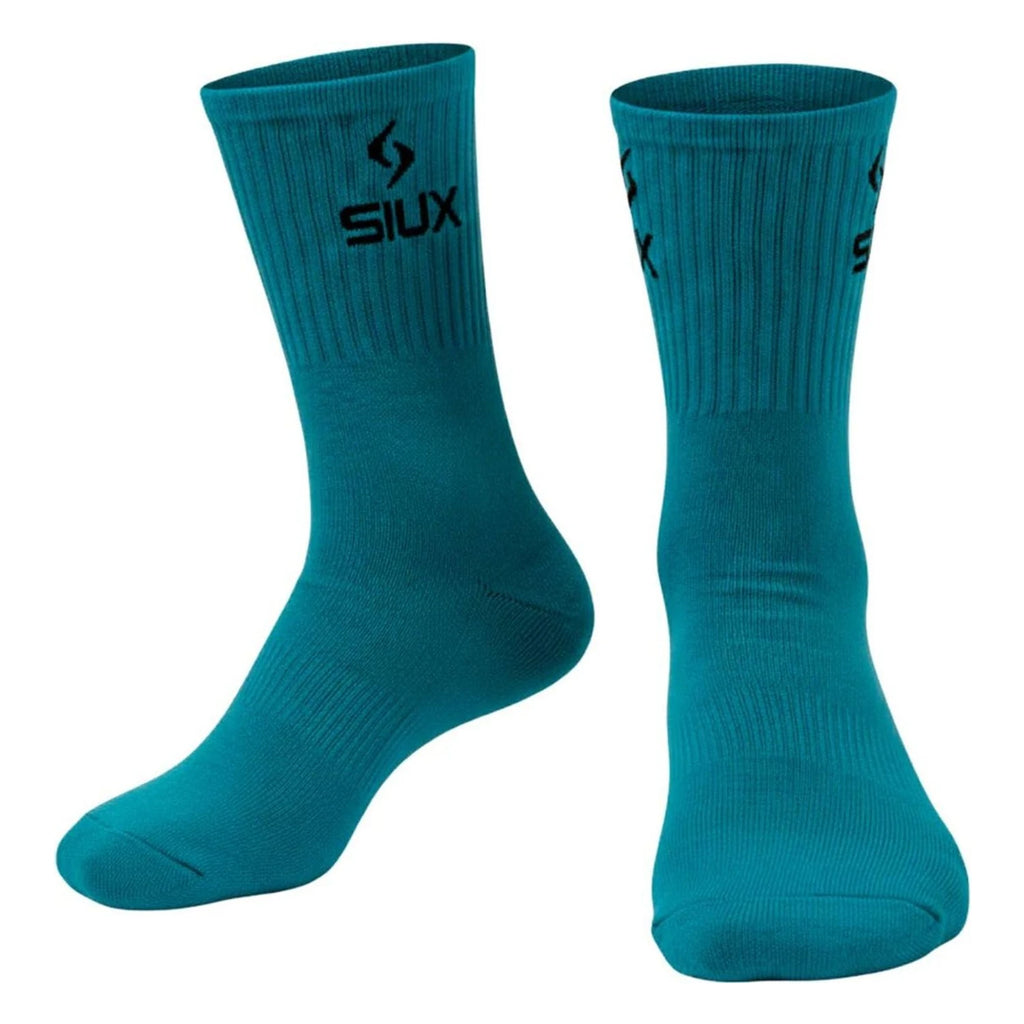 Calcetines SIUX Groove 2026 Caña alta Burdeos Celeste (Pack x2)