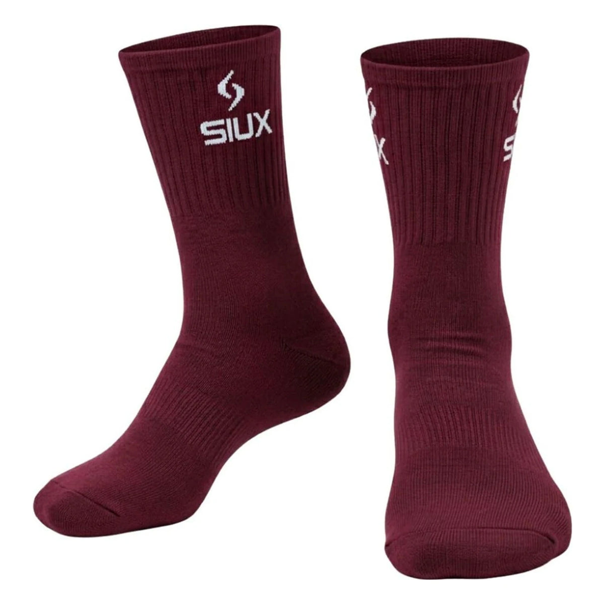 Calcetines SIUX Groove 2026 Caña alta Burdeos Celeste (Pack x2)