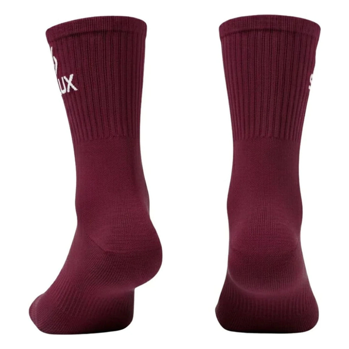 Calcetines SIUX Groove 2026 Caña alta Burdeos Celeste (Pack x2)