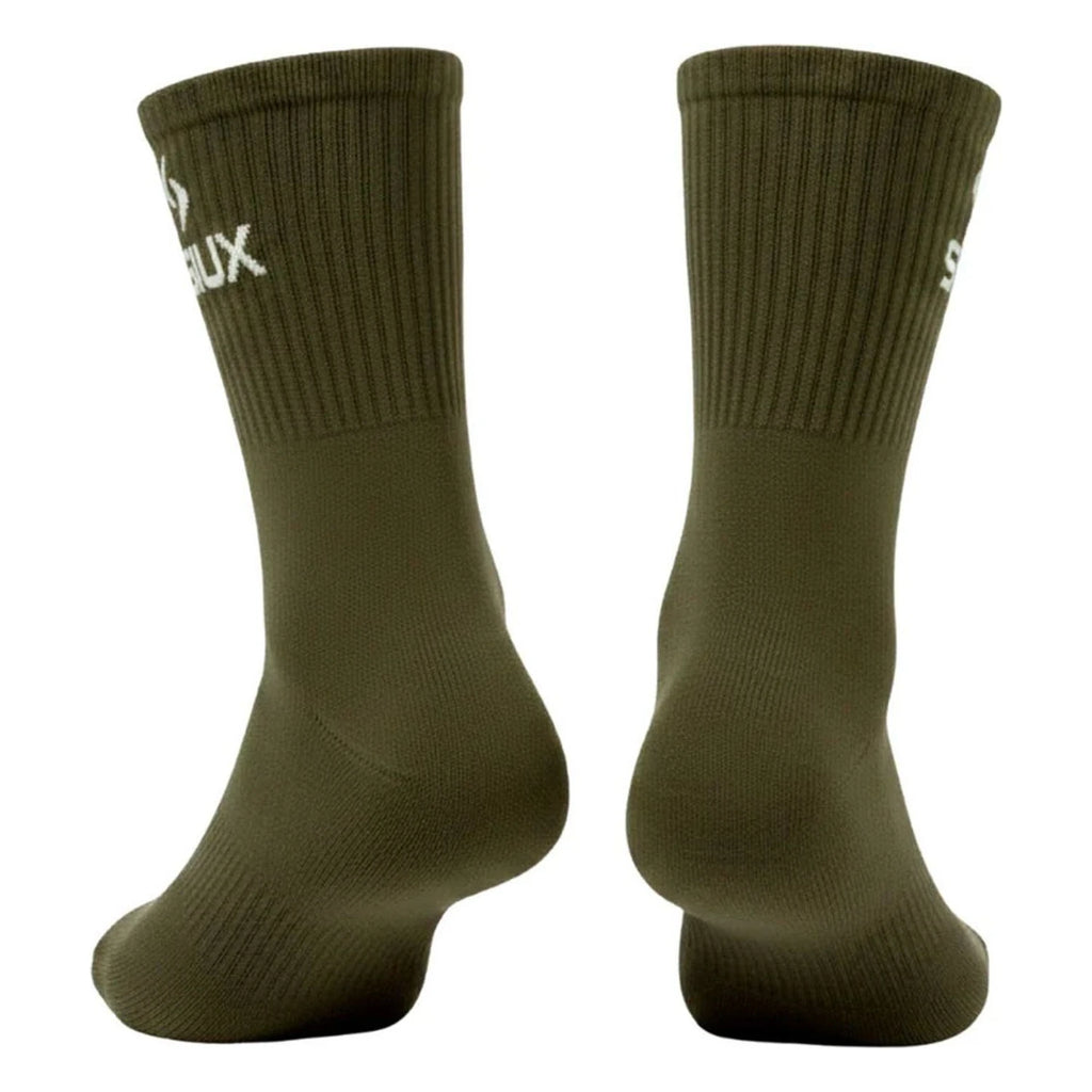 Calcetines SIUX Groove 2026 Caña alta Verde Blanco (Pack x2)