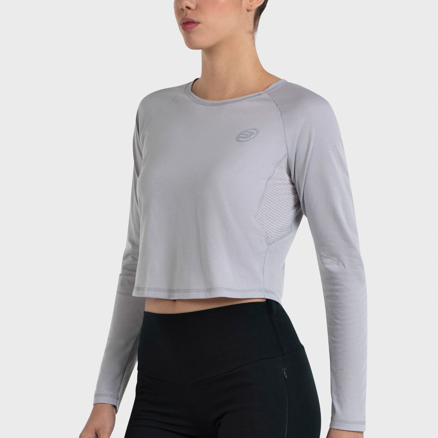 Bullpadel Almo T-shirt met lange mouwen Gris Perla