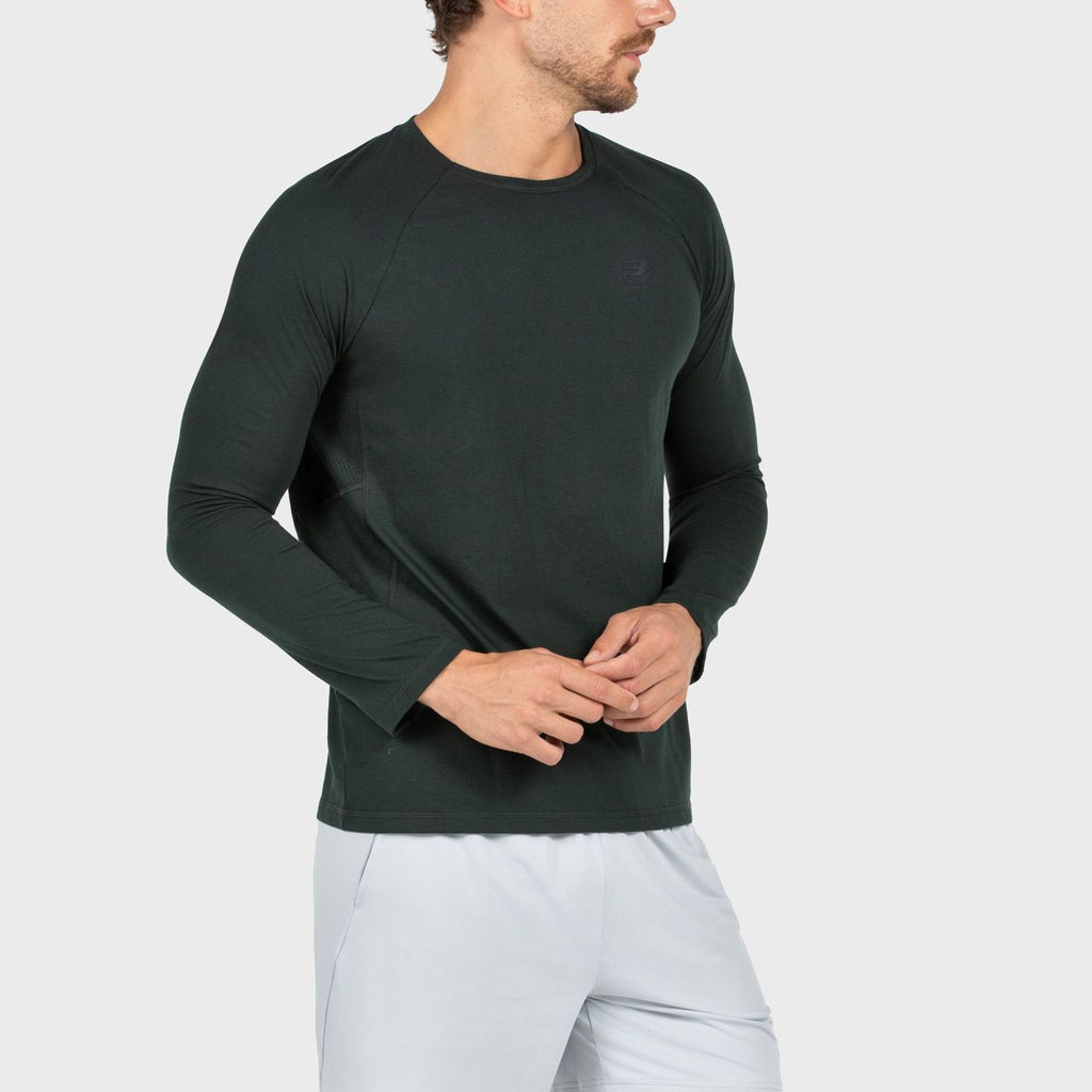 Bullpadel Amer donkergrijs shirt met lange mouwen
